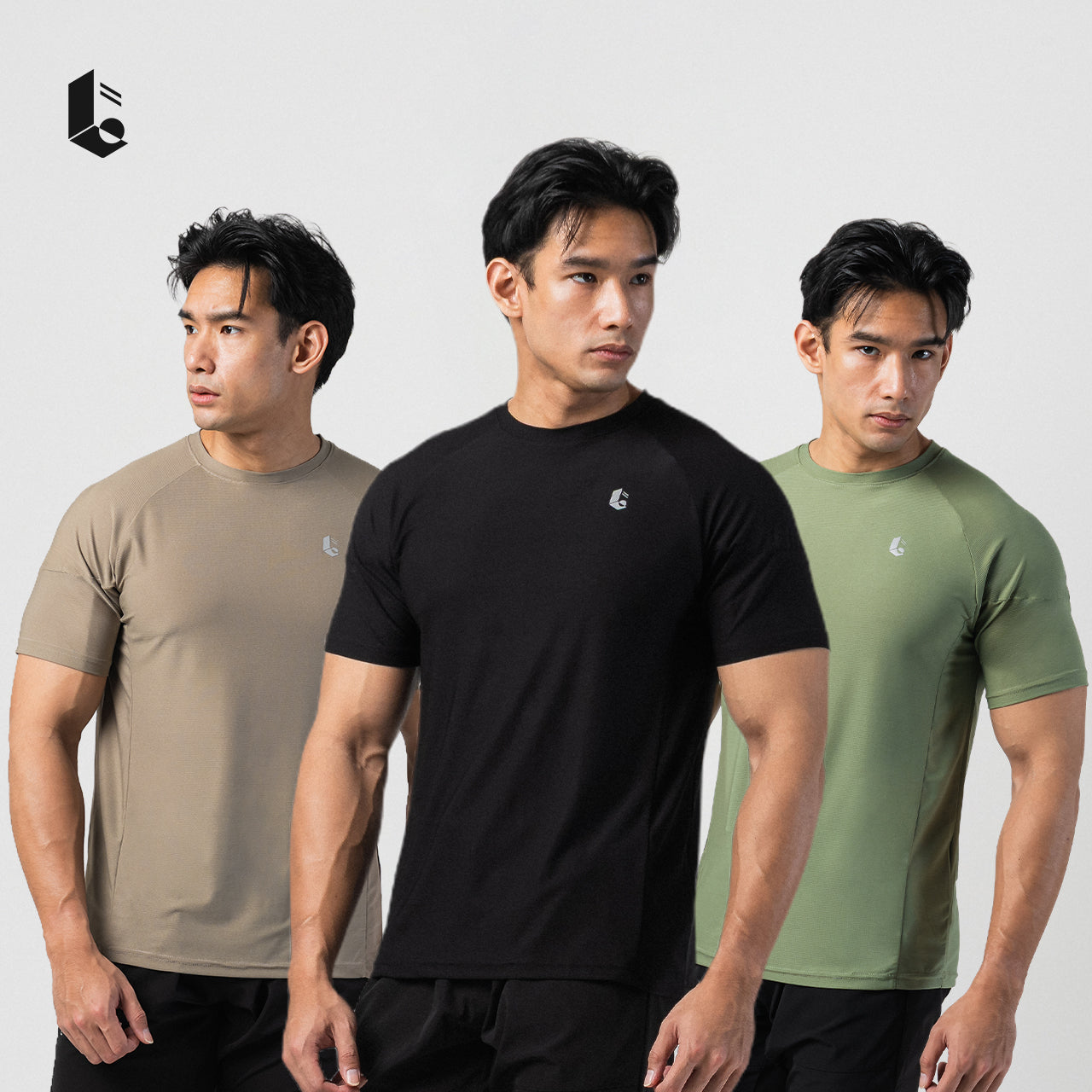ActiveLine Performance Short Sleeve - Jet Black/Khaki/Olive