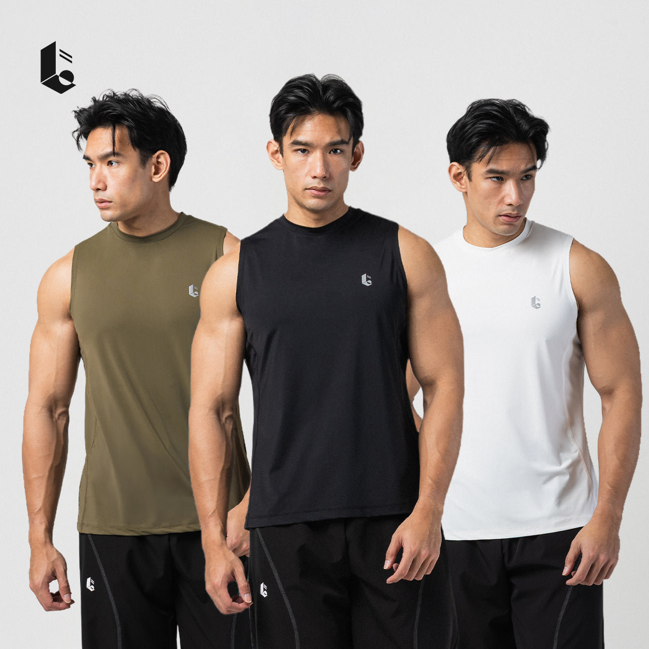 CoolSkin Performance Sleeveless - Jet Black/Pure White/Khaki/Olive