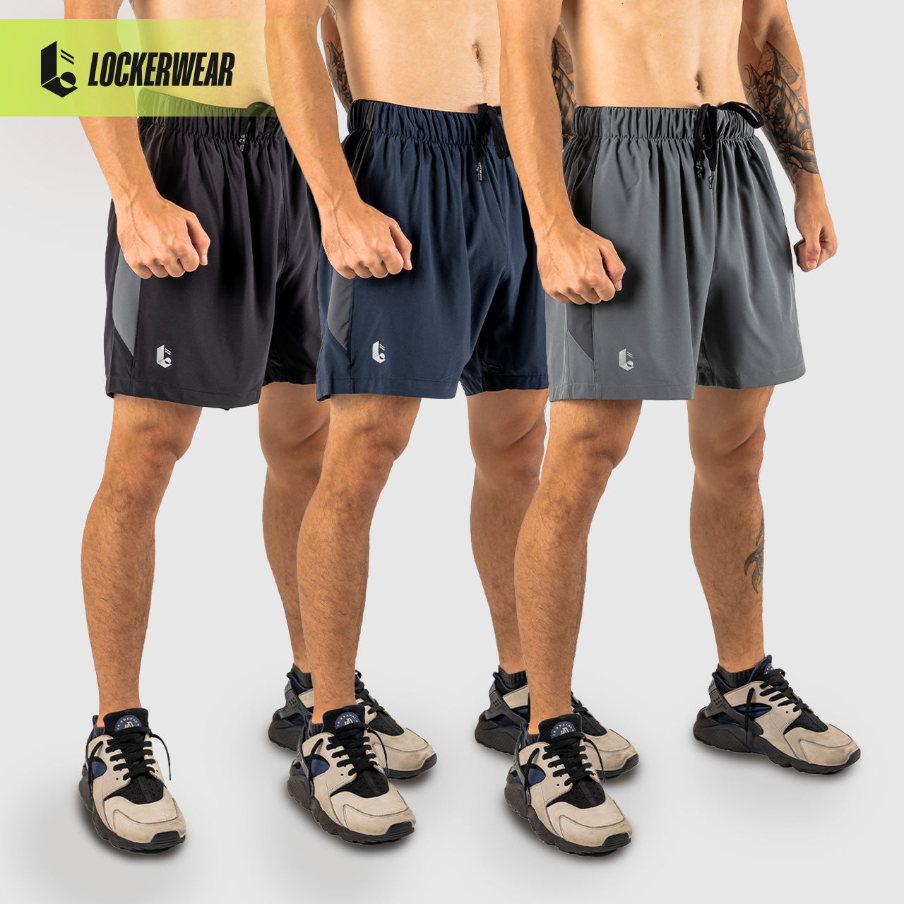 Aerolite Short Pants - Black/Navy/Middle Grey/Light Grey