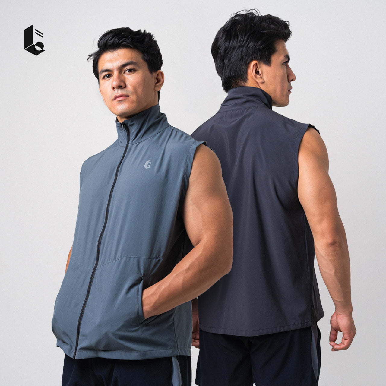 MicroTech Sleeveless Vest - Black/Dark Grey