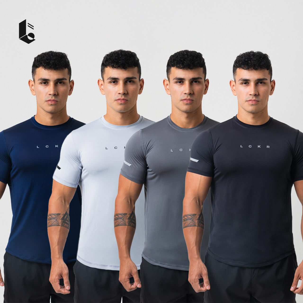 AirForm Performance Tee - Black/Navy/Light Grey/Dark Grey