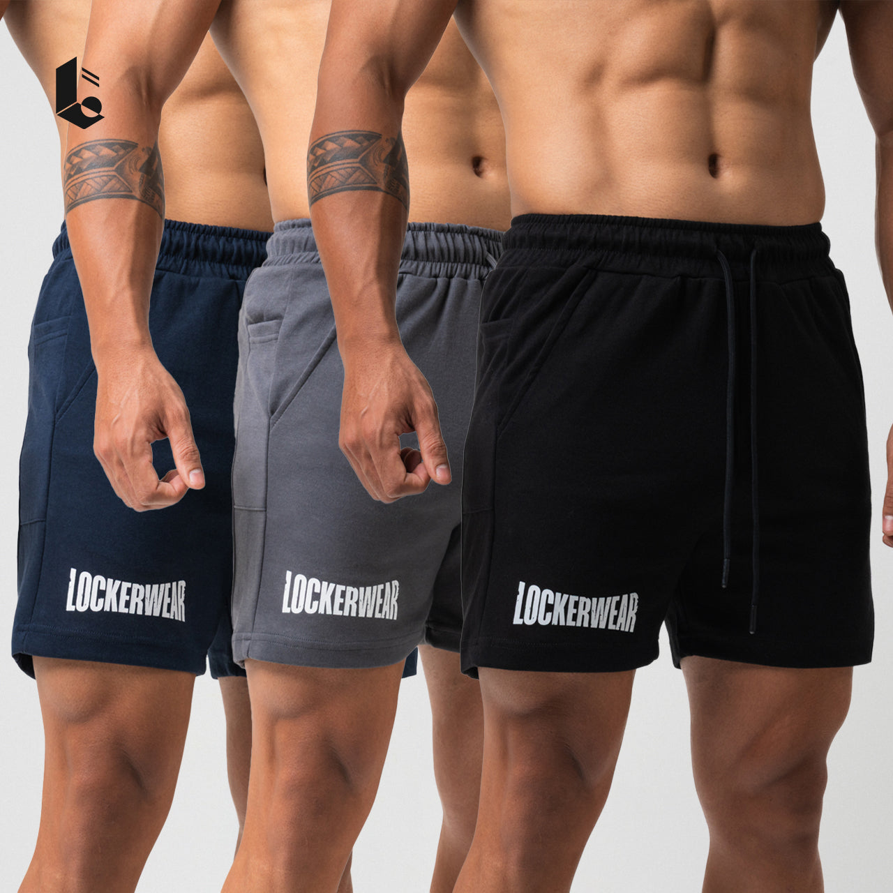CoreBlend Performance Shorts - Black/Dark Grey/Navy