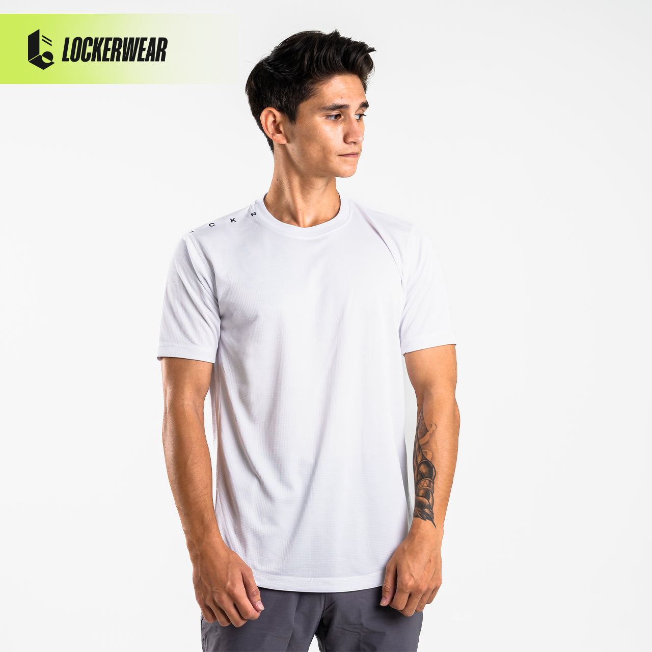 QuadMesh Short Sleeve T-Shirt - Black/White/Mint