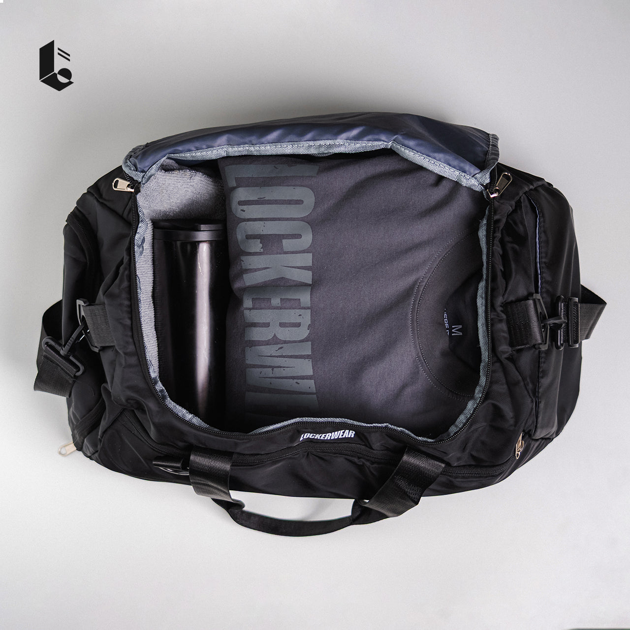 Trail Duffle Bag - Black/Light Grey