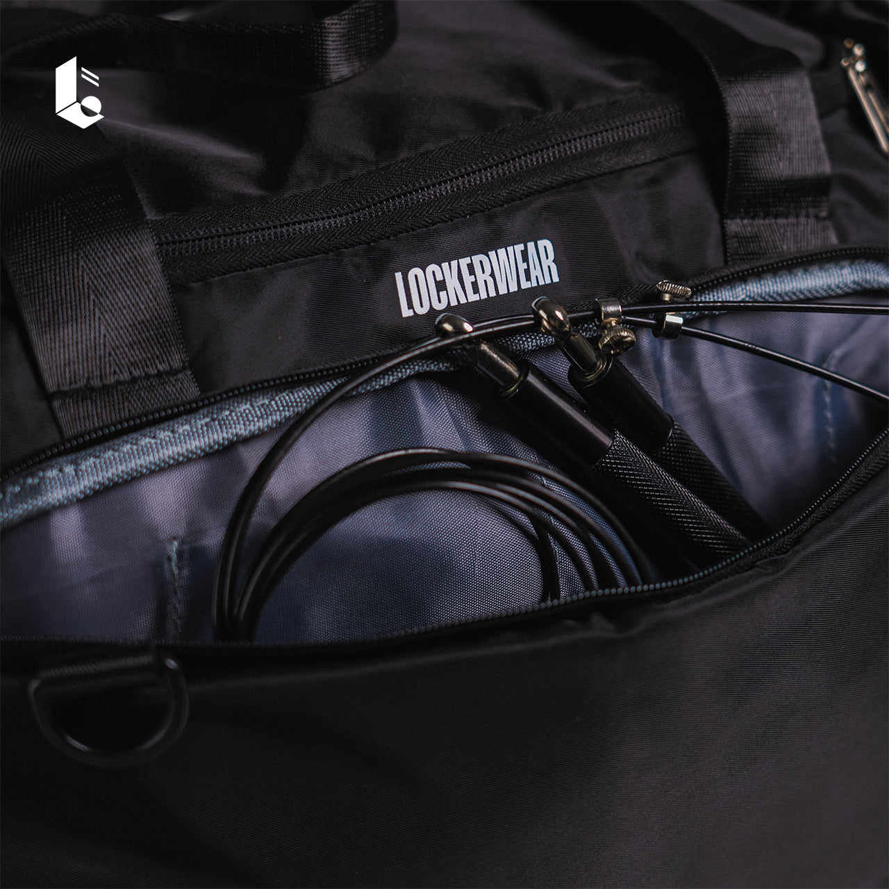Trail Duffle Bag - Black/Light Grey