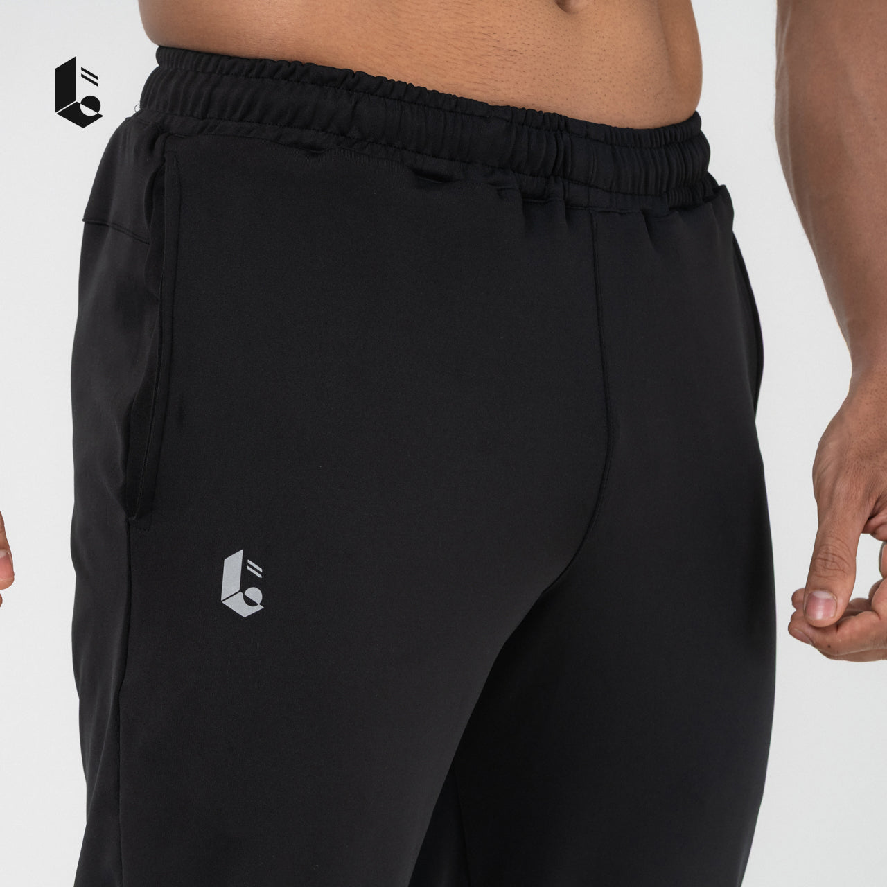 Performance Jogger Pants - Black/White/Silver