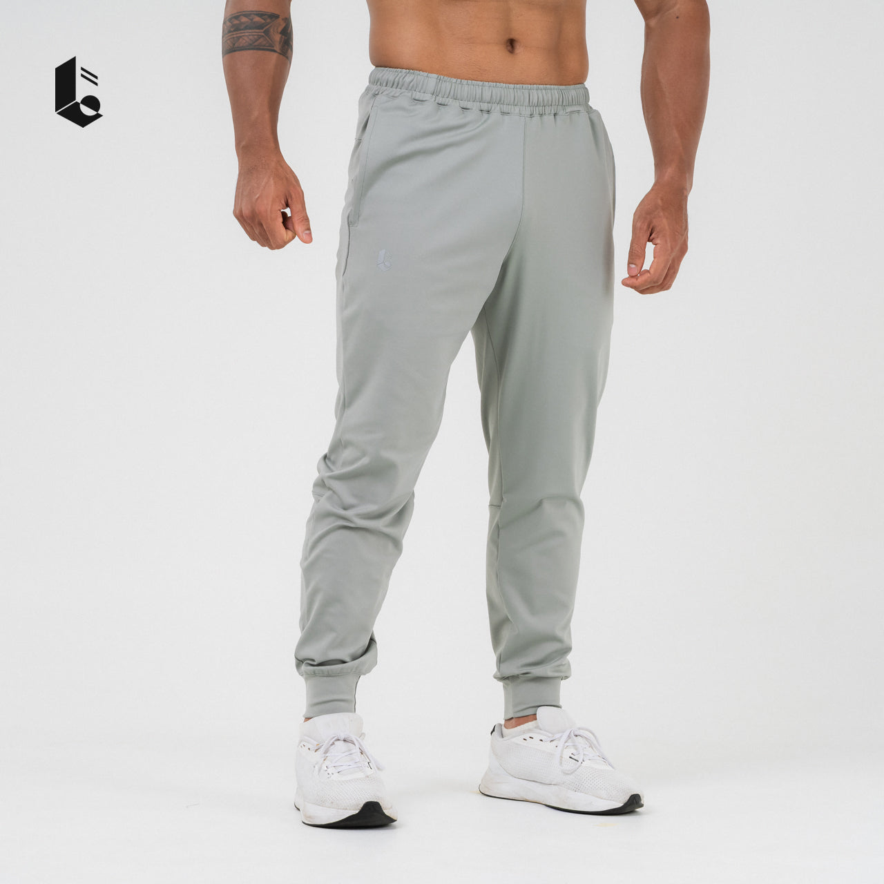 Performance Jogger Pants - Black/White/Silver