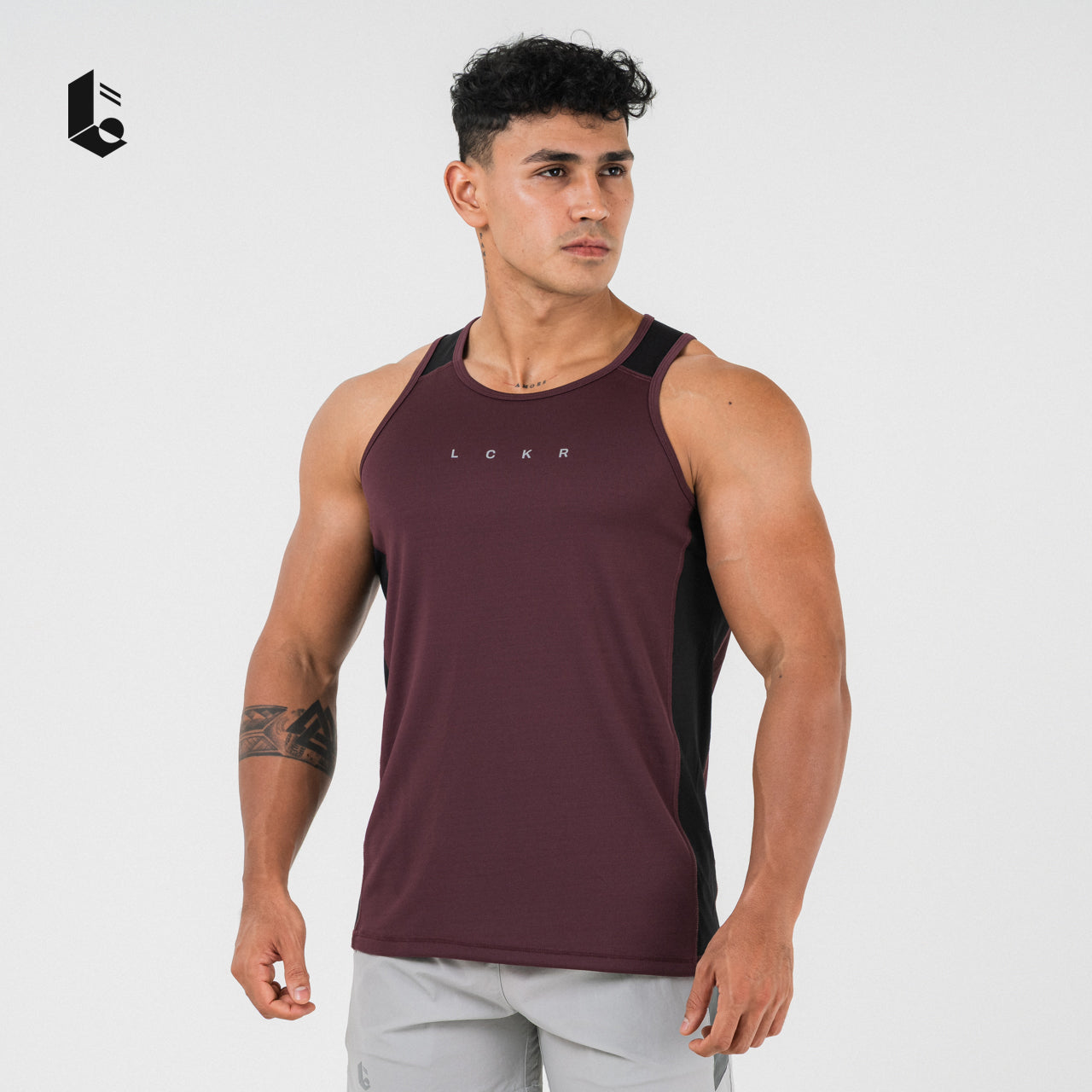DualCore Mesh Tank Top - Burgundy/Army/Amber Brown/Olive/Cream/Maroon/Green Neon