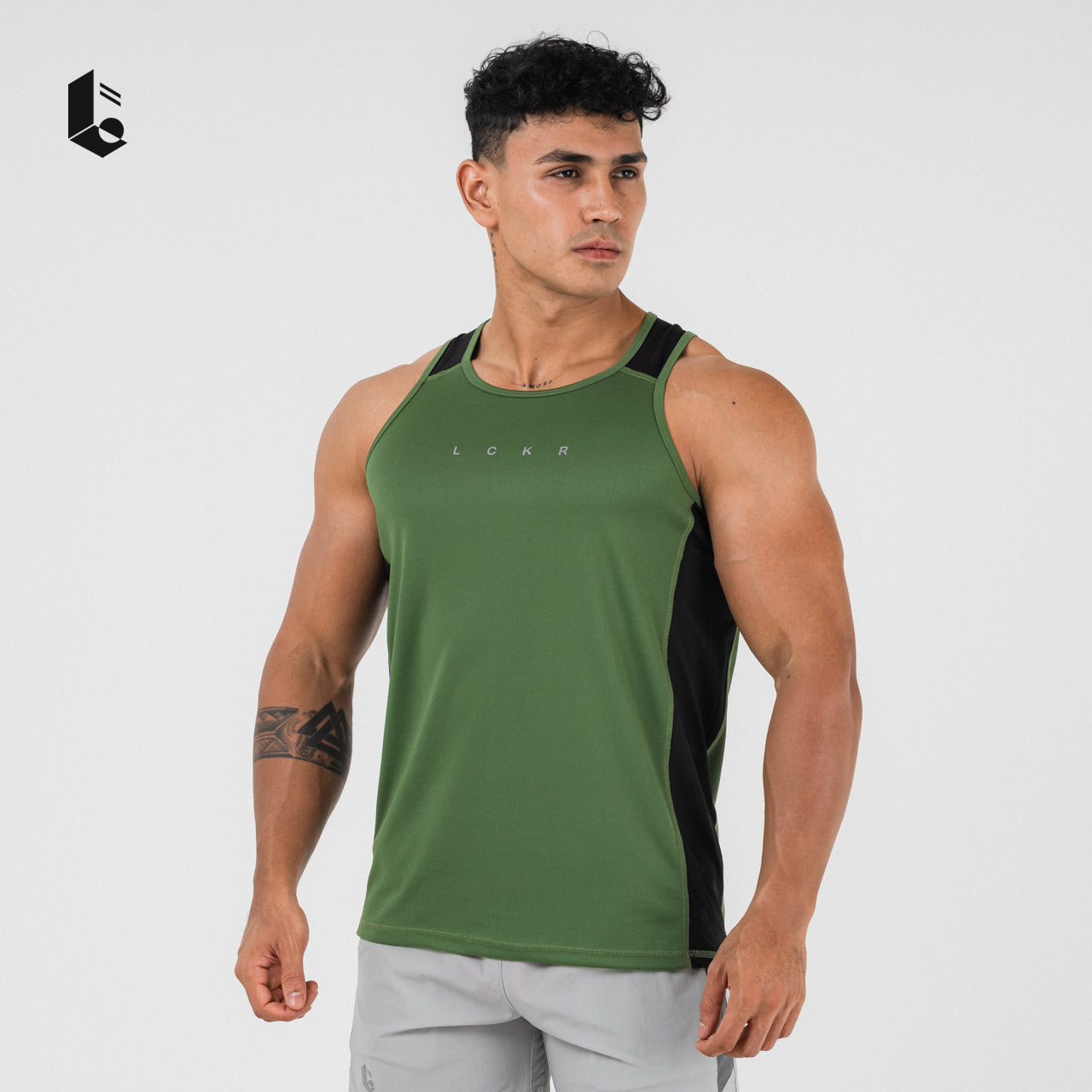 DualCore Mesh Tank Top - Burgundy/Army/Amber Brown/Olive/Cream/Maroon/Green Neon