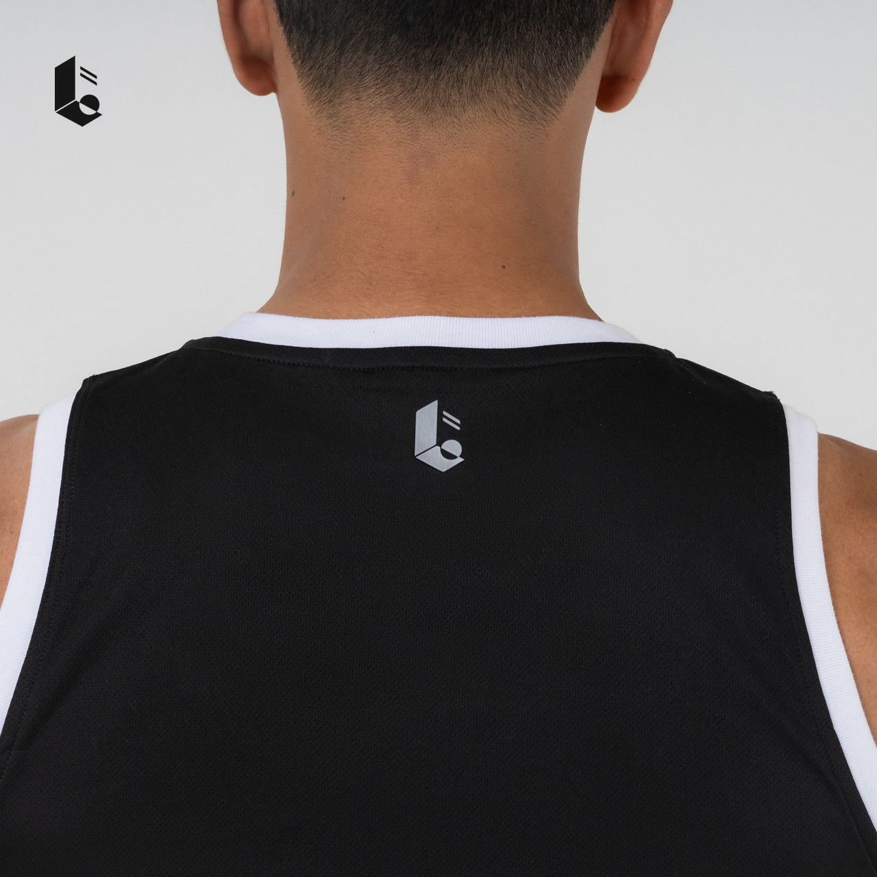 Hollow-Mesh Muscle Tank - Black/White/Dark Green