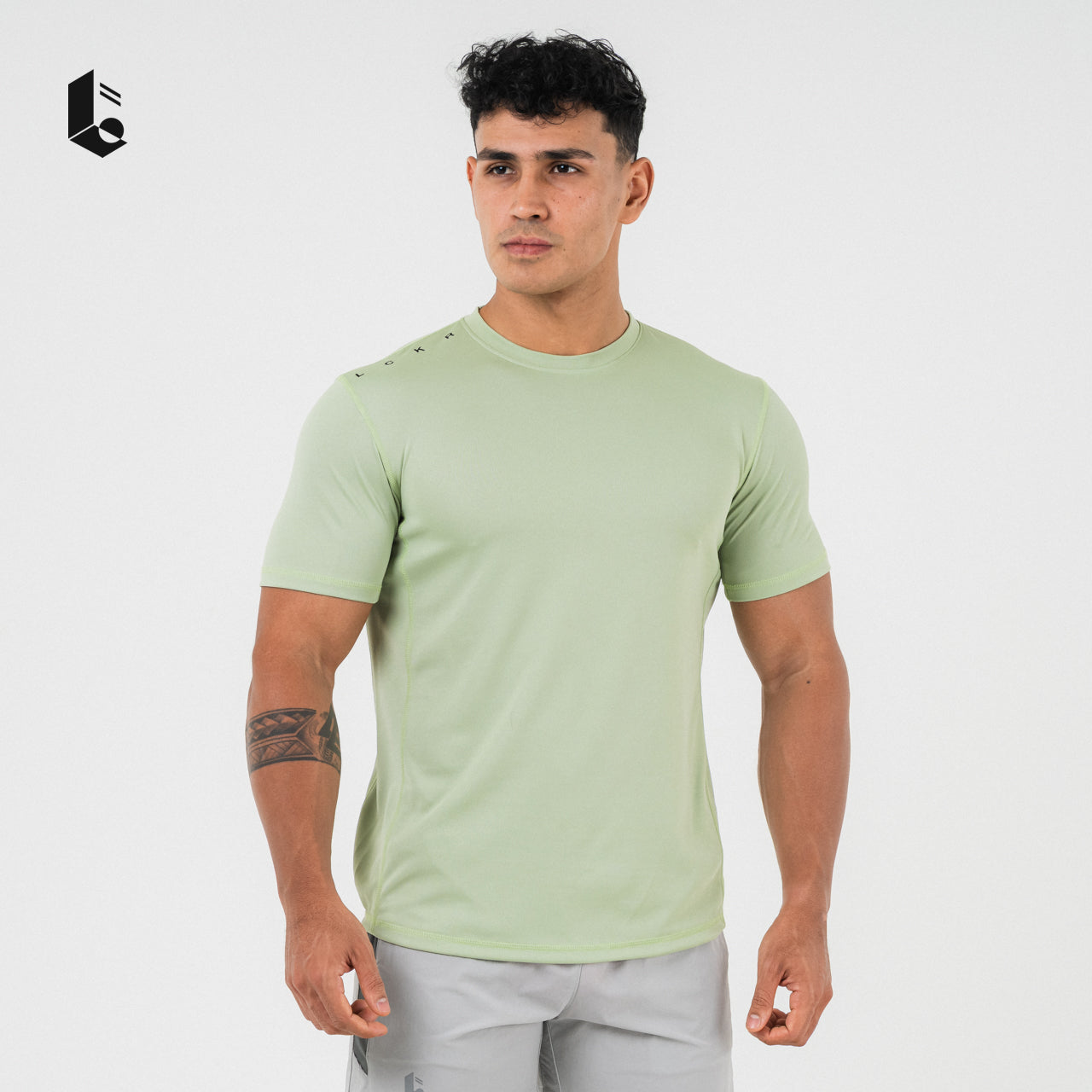 QuadMesh Short Sleeve T-Shirt - Black/White/Mint
