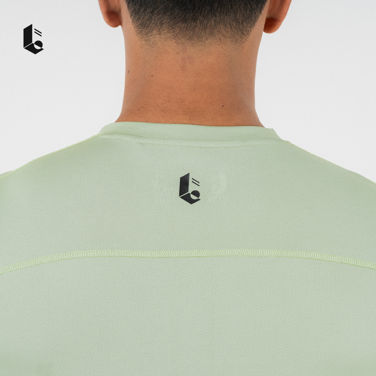 QuadMesh Short Sleeve T-Shirt - Black/White/Mint