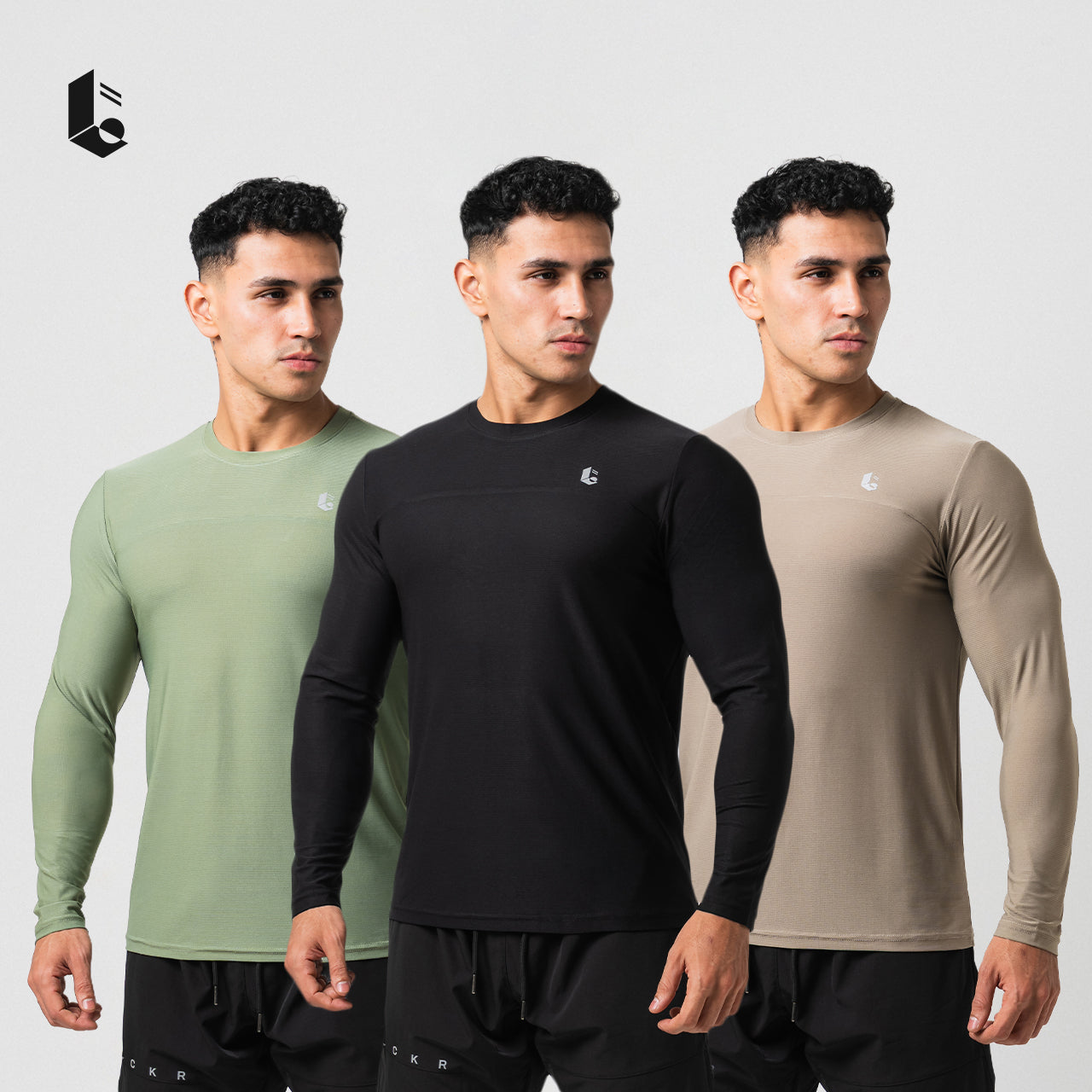 ActiveLine Performance Long Sleeve - Jet Black/Khaki/Olive