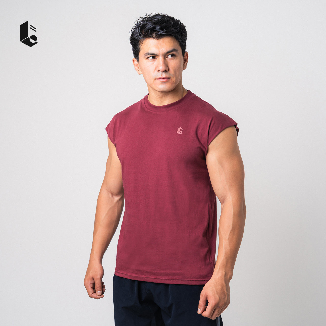 Drop Shoulder Raw Cut Tank - Black/White/Grey/Burgundy/Navy/Warm Taupe