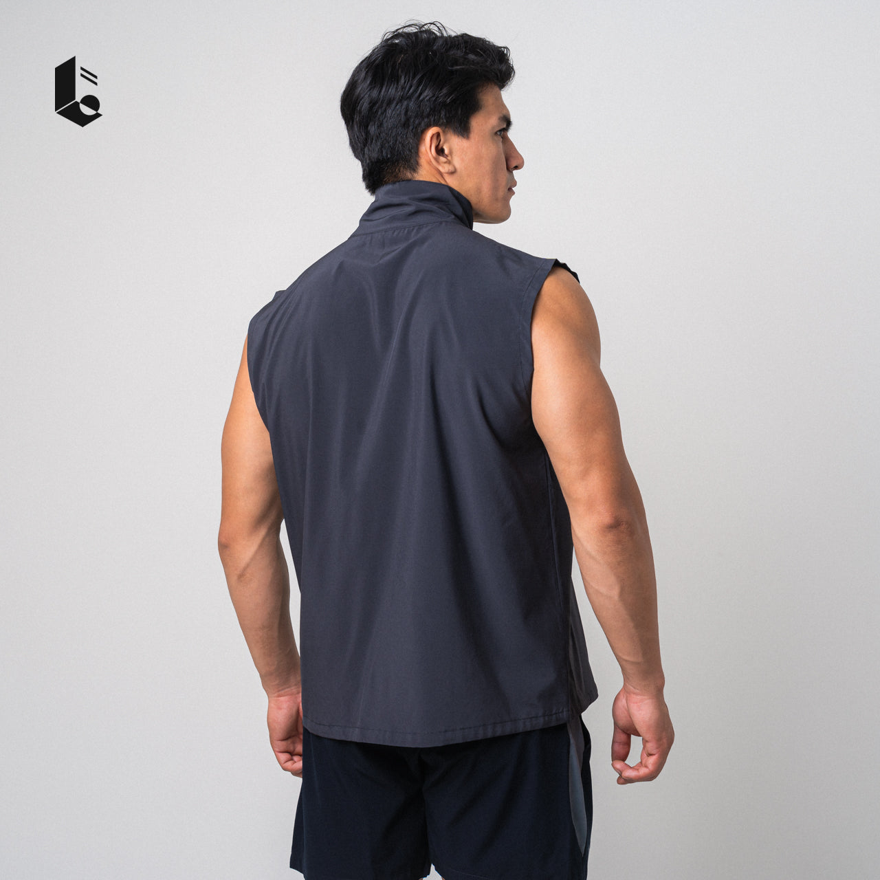 MicroTech Sleeveless Vest - Black/Dark Grey