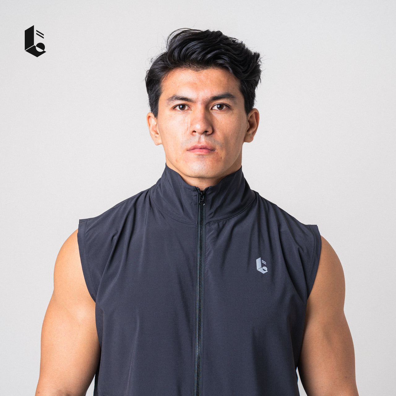 MicroTech Sleeveless Vest - Black/Dark Grey