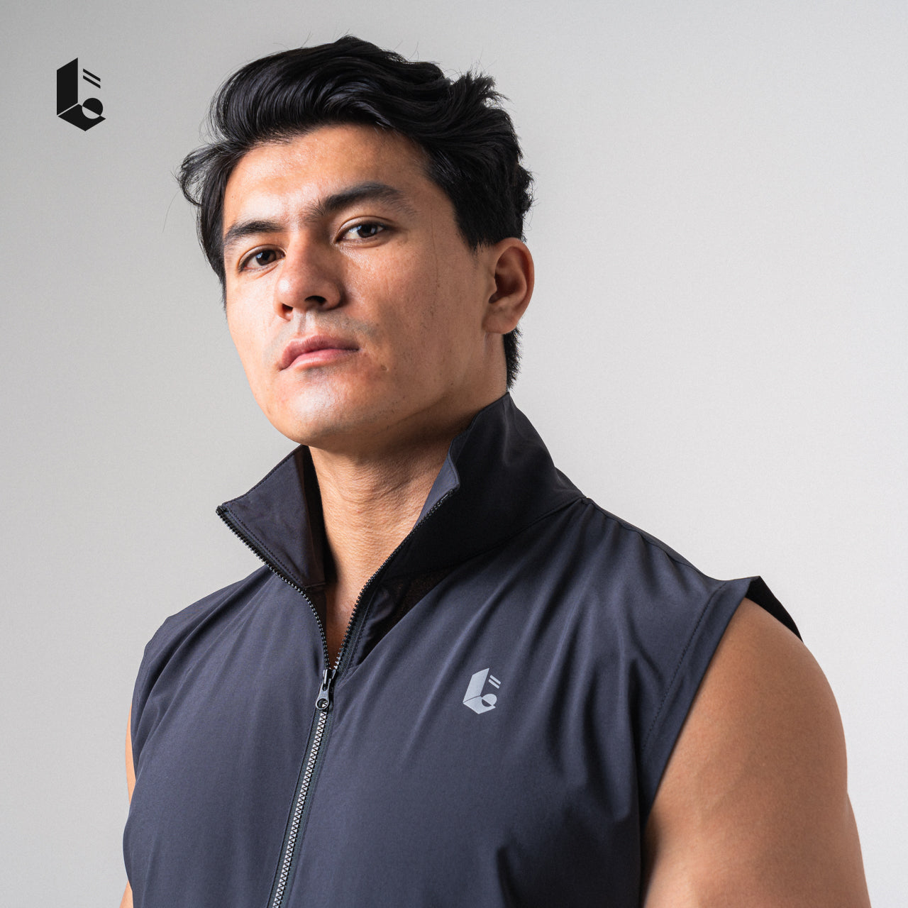 MicroTech Sleeveless Vest - Black/Dark Grey