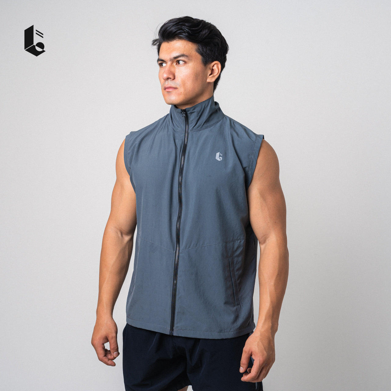 MicroTech Sleeveless Vest - Black/Dark Grey