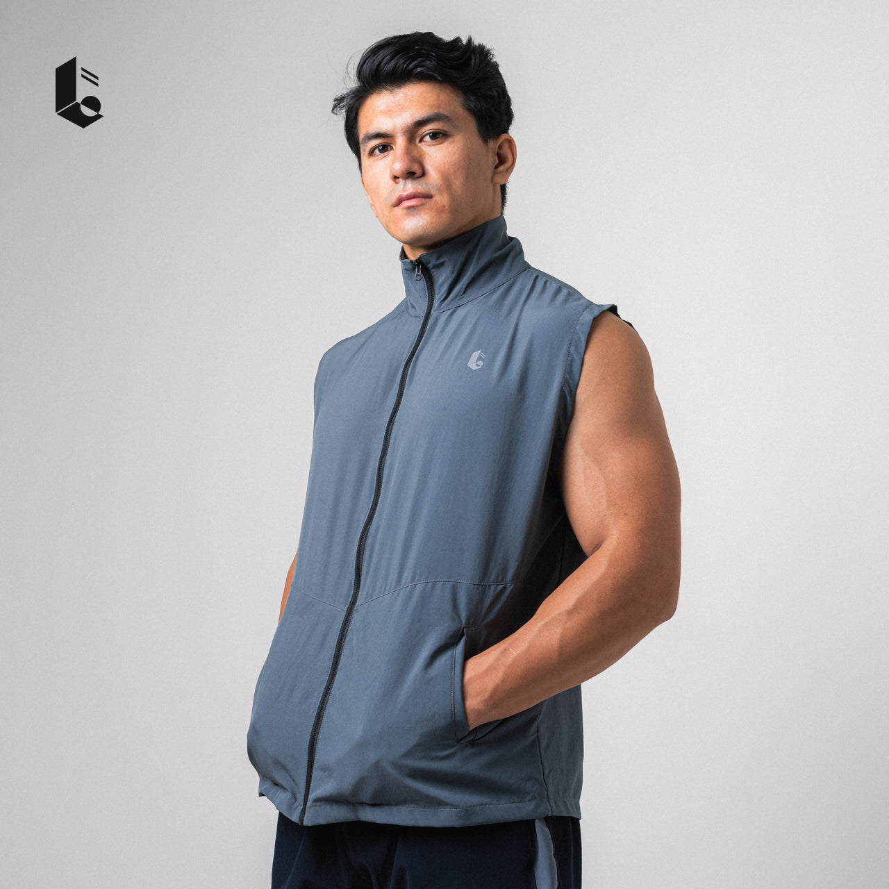 MicroTech Sleeveless Vest - Black/Dark Grey