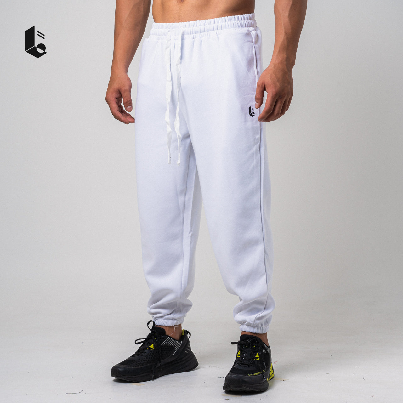 Baggy Jogger Pants - Black/White/Light Grey/Dark Grey/Army