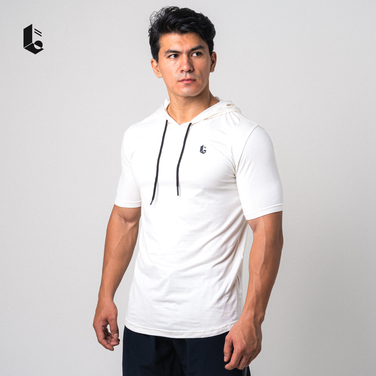 Hypercotton Hoodie Short Sleeve - Black/Broken White/Dark Grey/Light Grey/Khaki/Navy/Burgundy