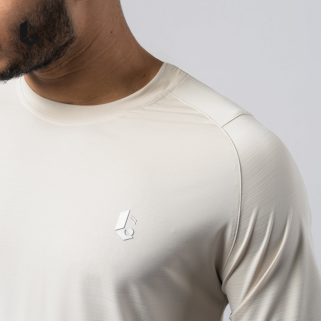 VeloStripe Short Sleeve Tee - Charcoal Grey/Burgundy/Slate Teal/Mocha Sand/Ivory