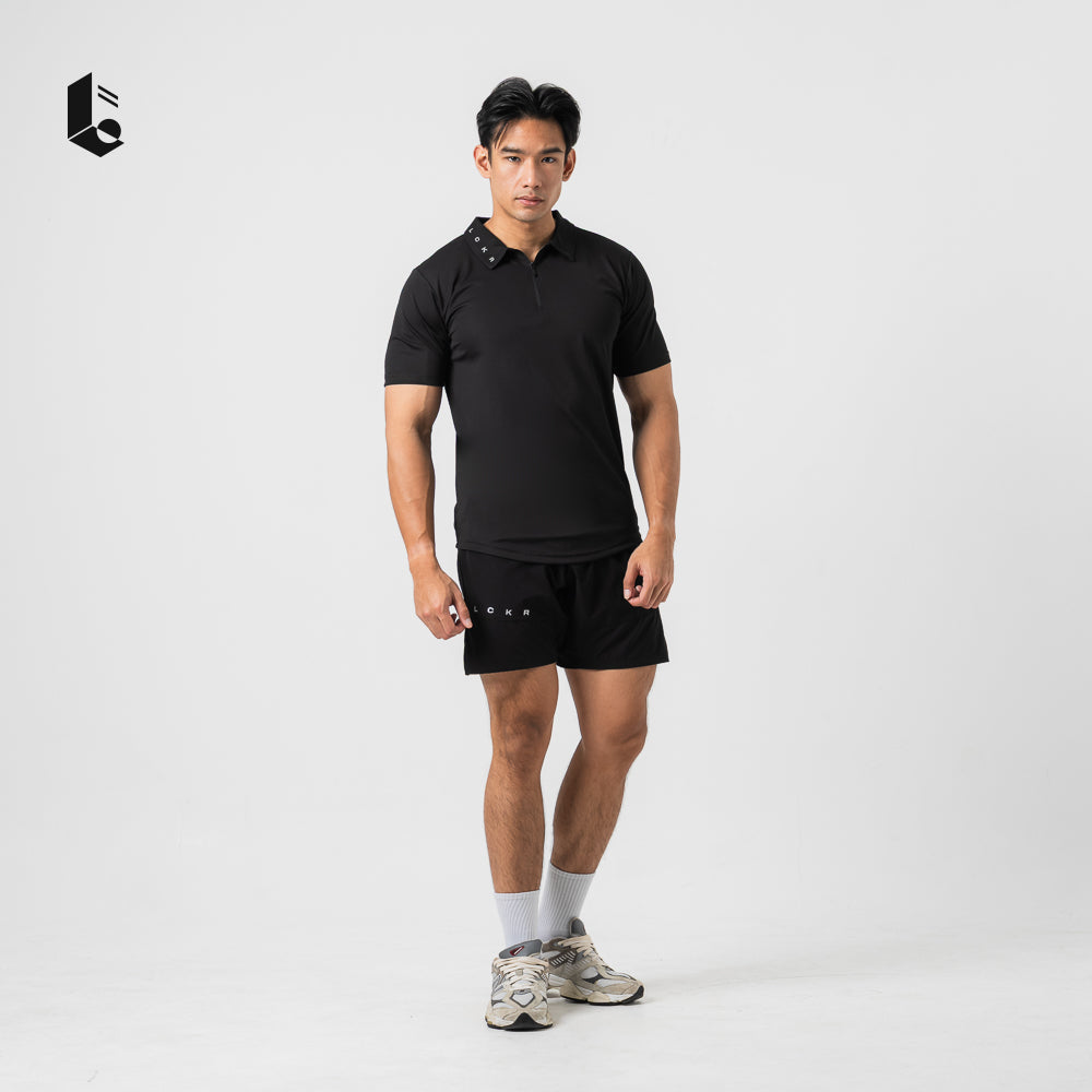 Zip-Line Performance Polo - Jet Black/Ash Grey/Mocha Sand/Midnight Blue/Slate Teal