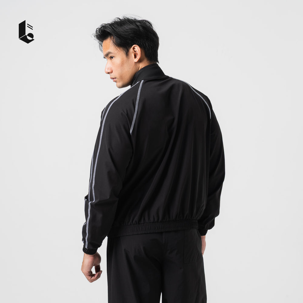 UrbanSeam Performance Loose Jacket - Jet Black/Navy Blue/Charcoal Grey