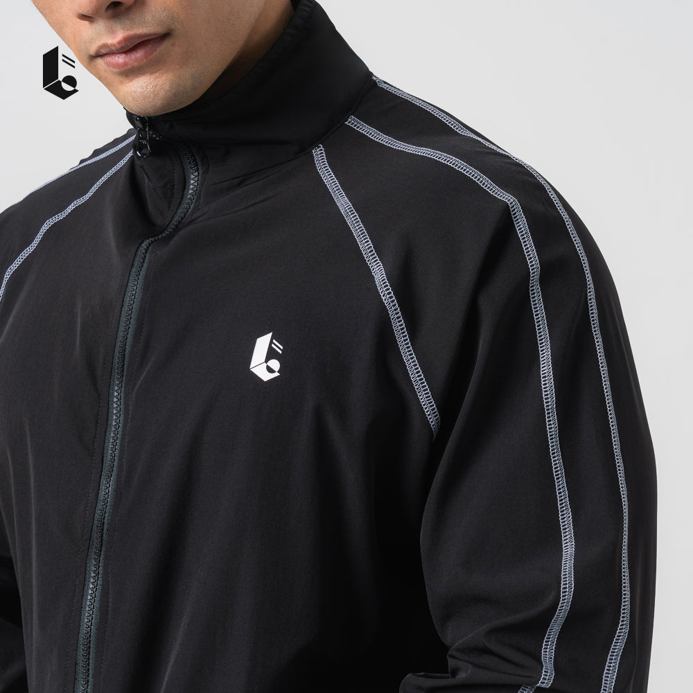 UrbanSeam Performance Loose Jacket - Jet Black/Navy Blue/Charcoal Grey