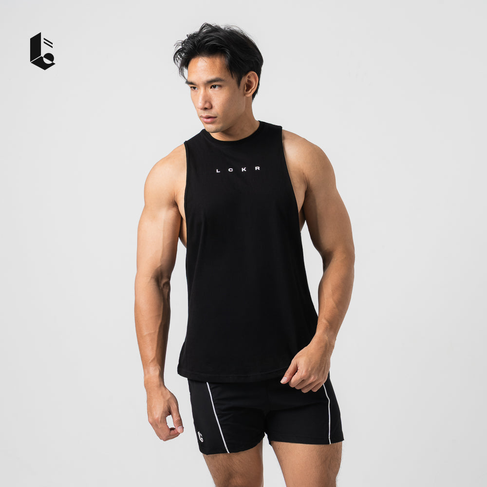 DeepMuscle Sleeveless Tank - Black/White/Dark Grey/Maroon/Army