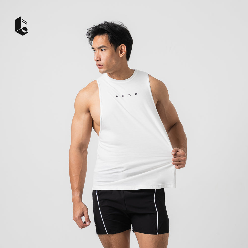DeepMuscle Sleeveless Tank - Black/White/Dark Grey/Maroon/Army