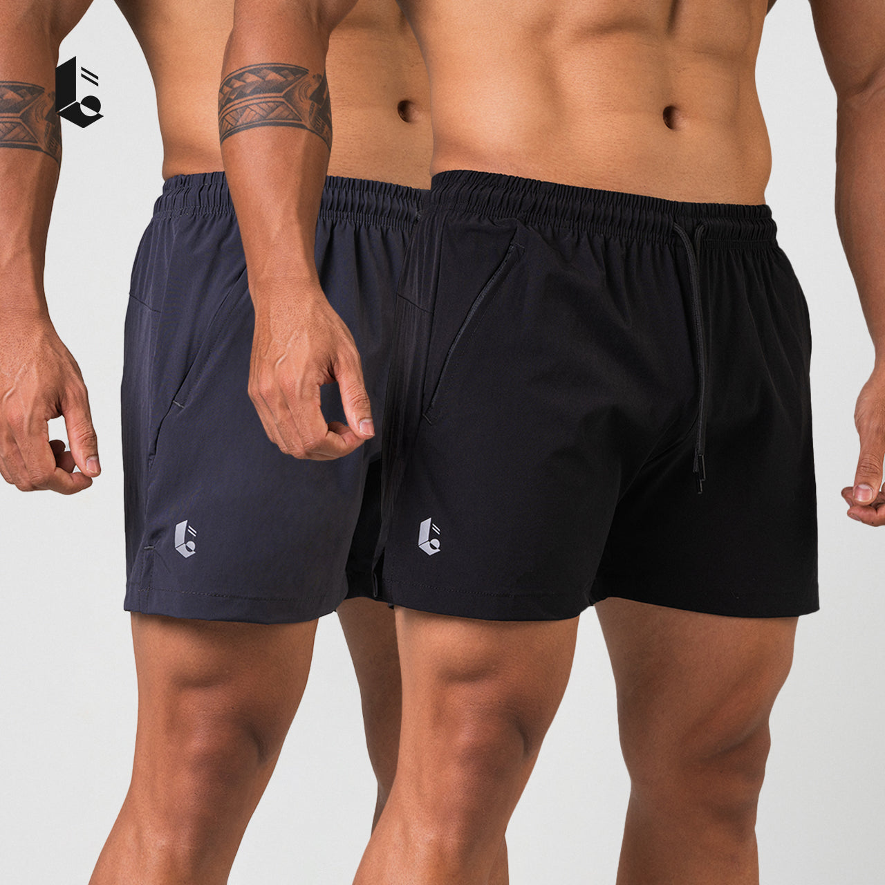 MicroFlex Short Pants - Black/Dark Grey/Light Grey/Khaky/White