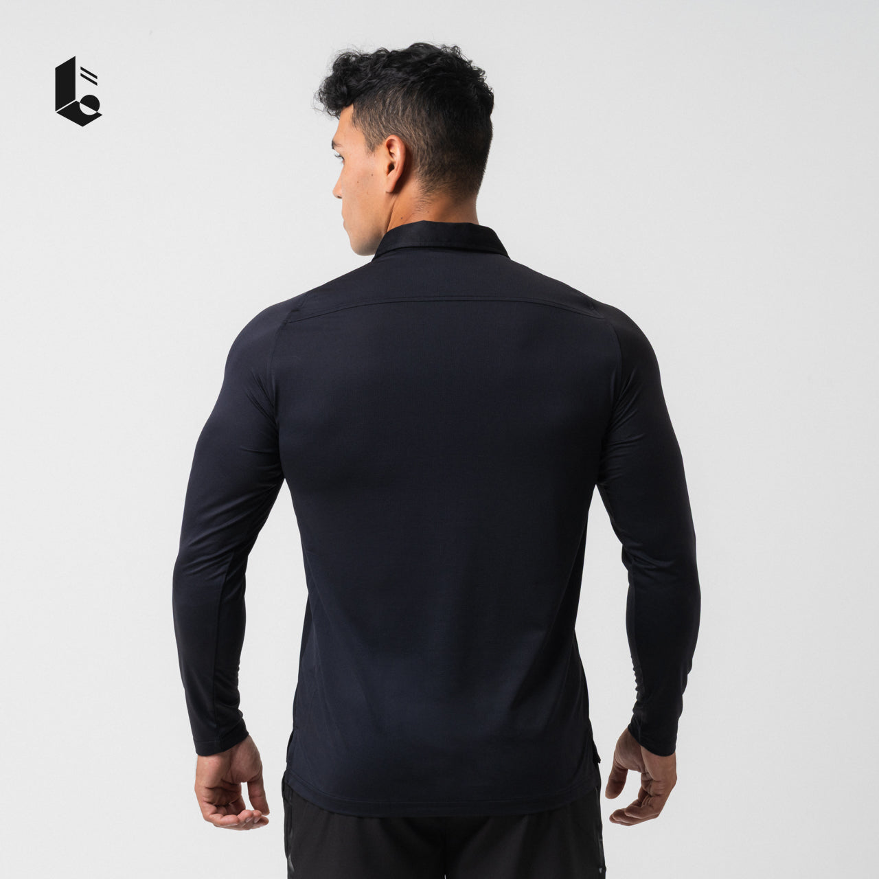 AeroLite Performance Polo Zipper Long Sleeve - Black/White/Light Grey/Dark Grey/Navy