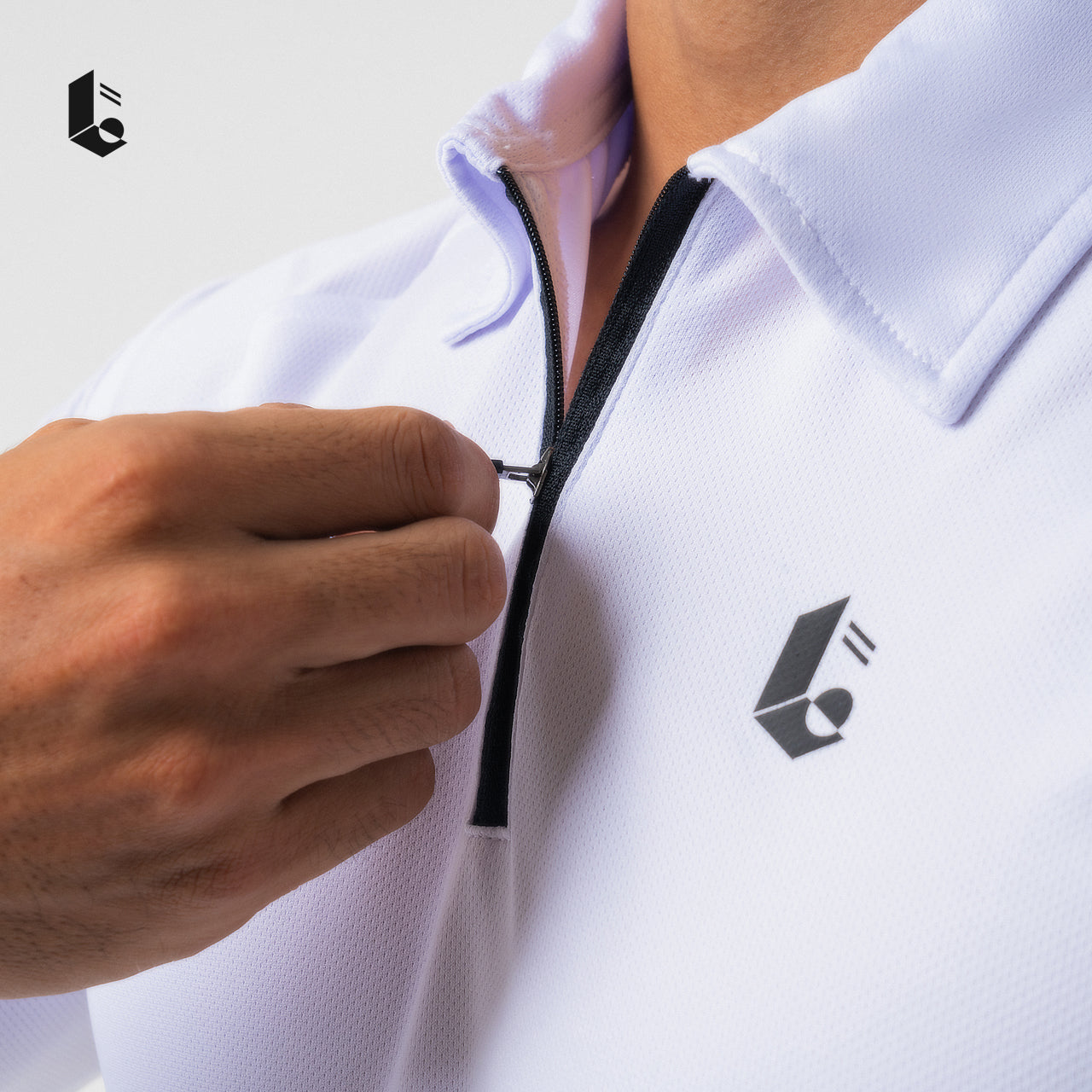 AeroLite Performance Polo Zipper Long Sleeve - Black/White/Light Grey/Dark Grey/Navy