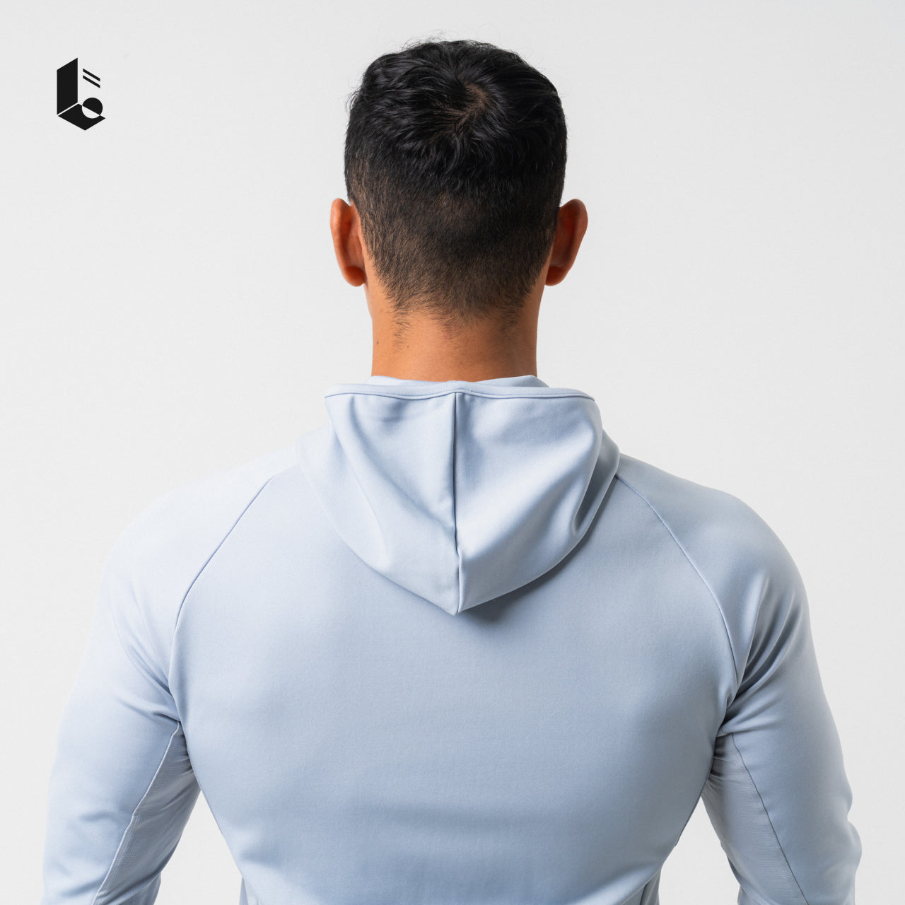 CoreStretch Performance Hoodie - Black/White/Light Grey