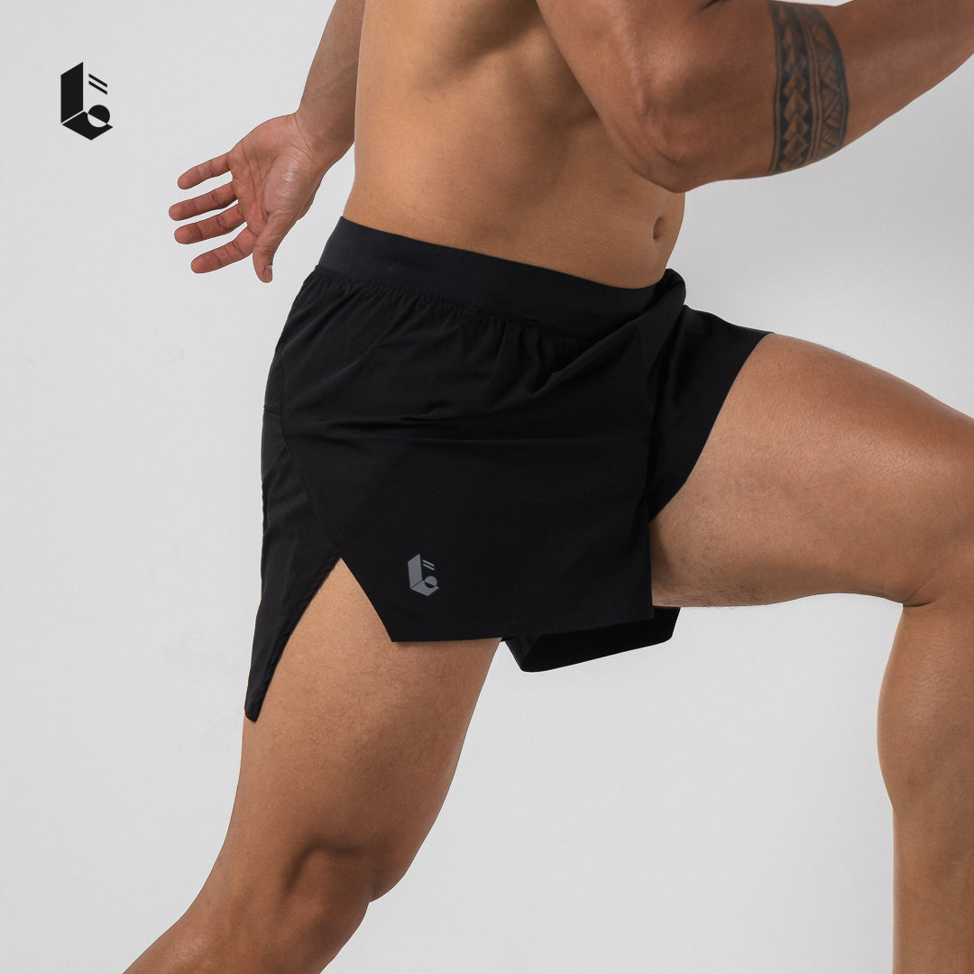 PacePro Running Shorts - Black/Dark Grey/Army