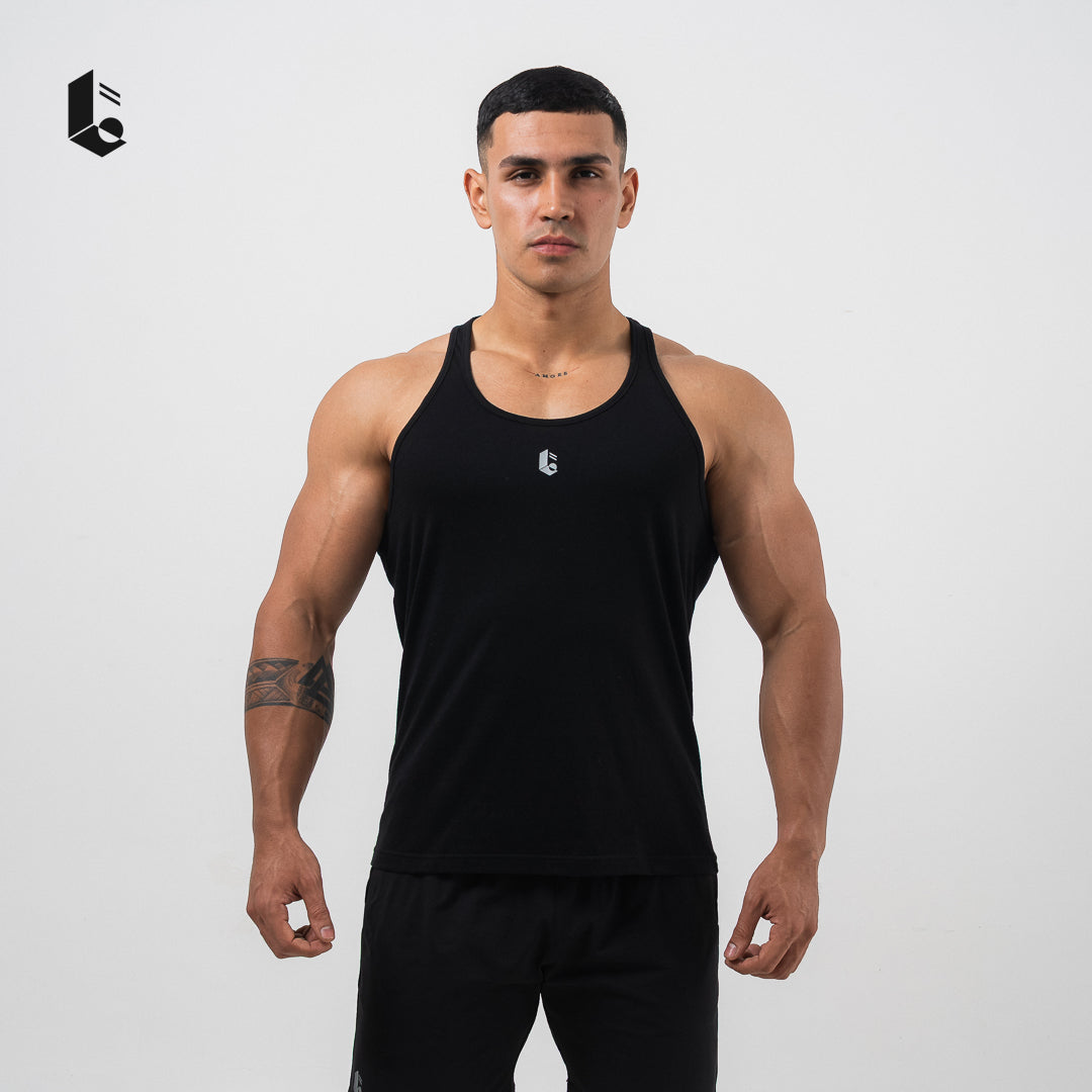 IronCut Stringer Tank - Black/White/Dark Grey/Light Grey