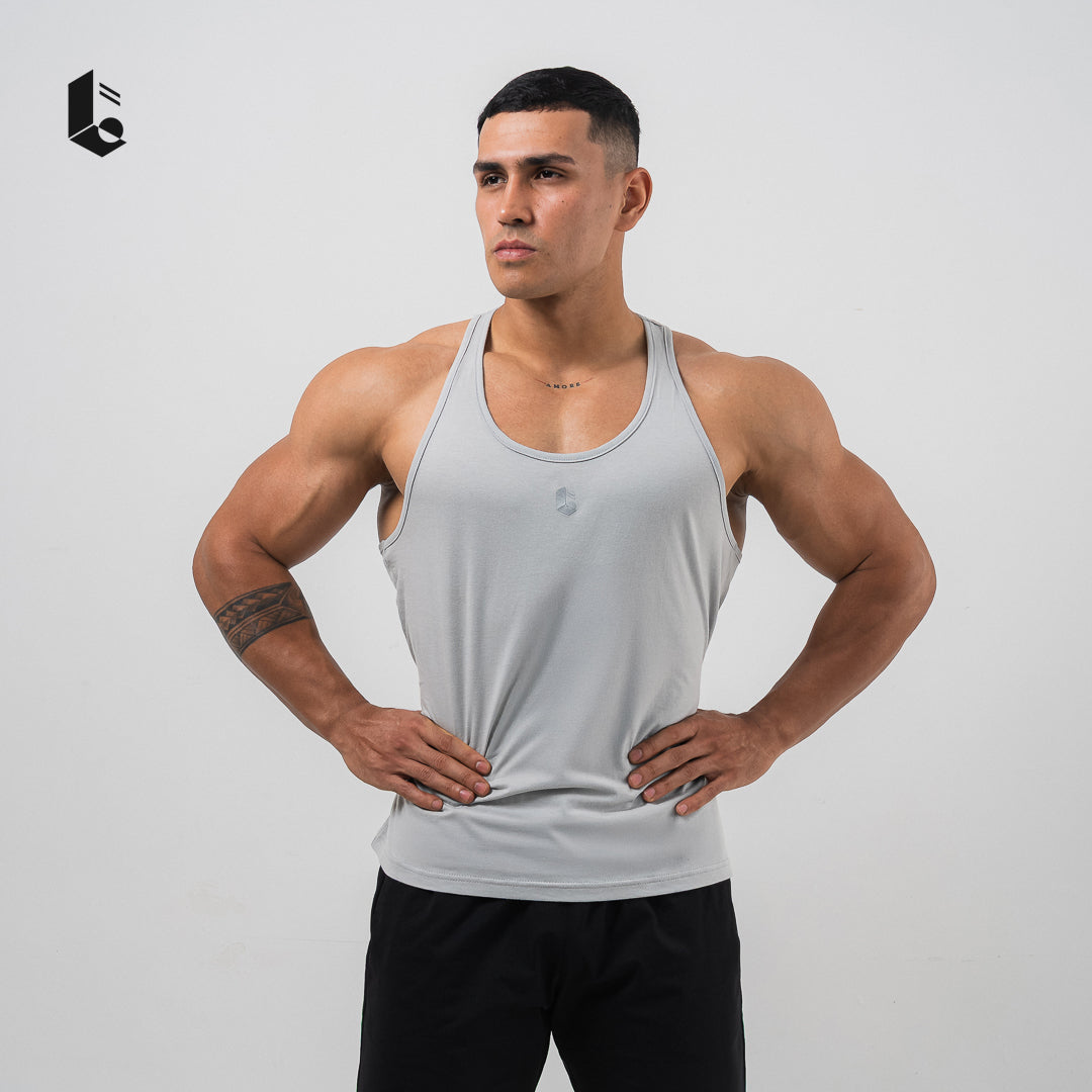 IronCut Stringer Tank - Black/White/Dark Grey/Light Grey