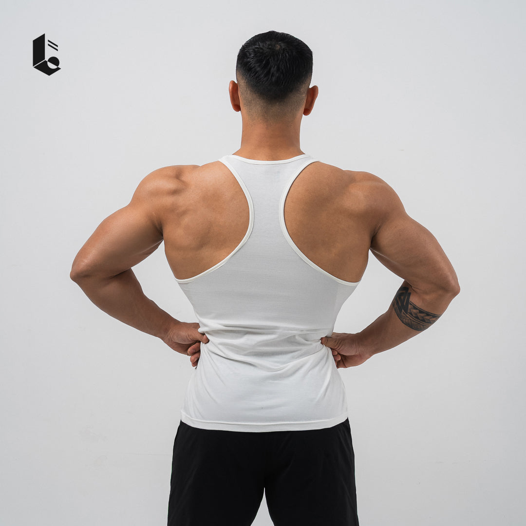 IronCut Stringer Tank - Black/White/Dark Grey/Light Grey