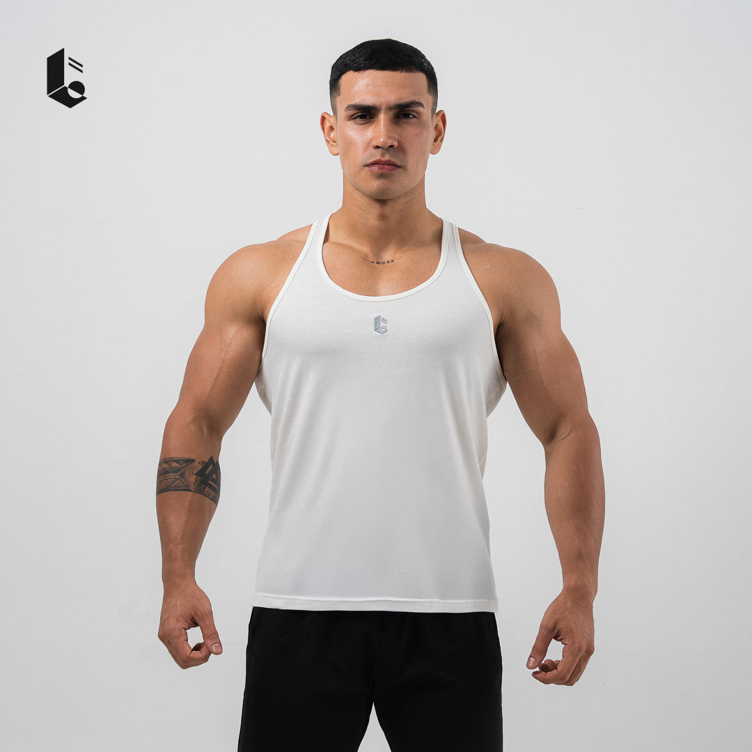IronCut Stringer Tank - Black/White/Dark Grey/Light Grey