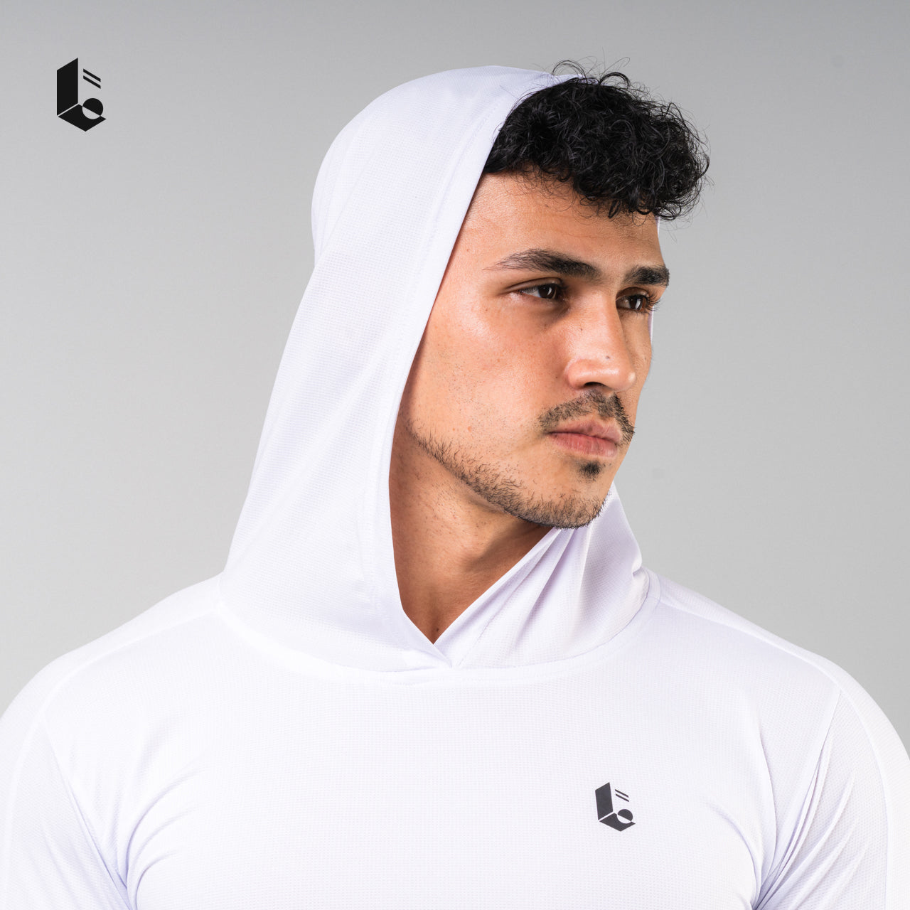 LightCool Hoodie Long Sleeve - Black/White/Navy/Dark Grey/Light Grey