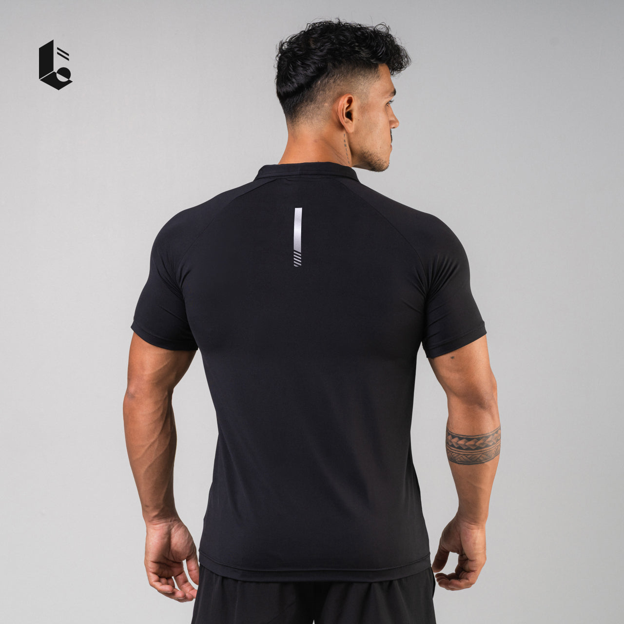 UltraStretch Polo Zipper Short Sleeve - Black/White/Light Grey/Dark Grey/Navy