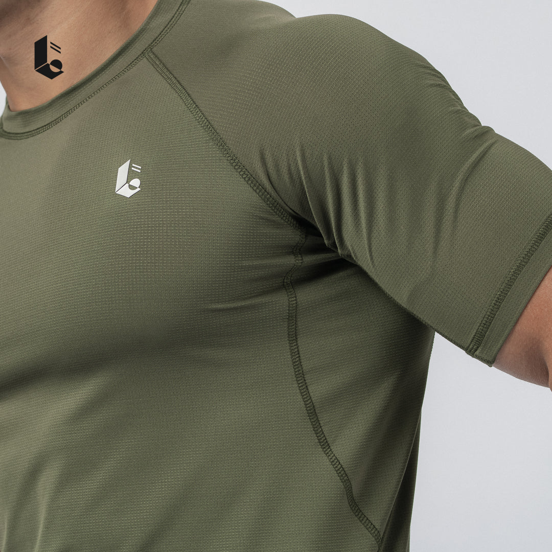 Essential Slim Fit Performance Tee - Black/Dark Grey/Steel Blue/Army