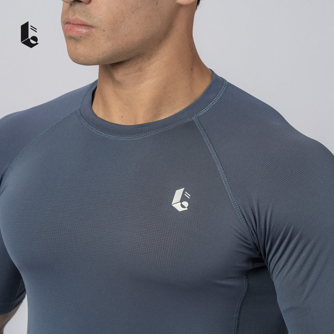 Essential Slim Fit Performance Tee - Black/Dark Grey/Steel Blue/Army