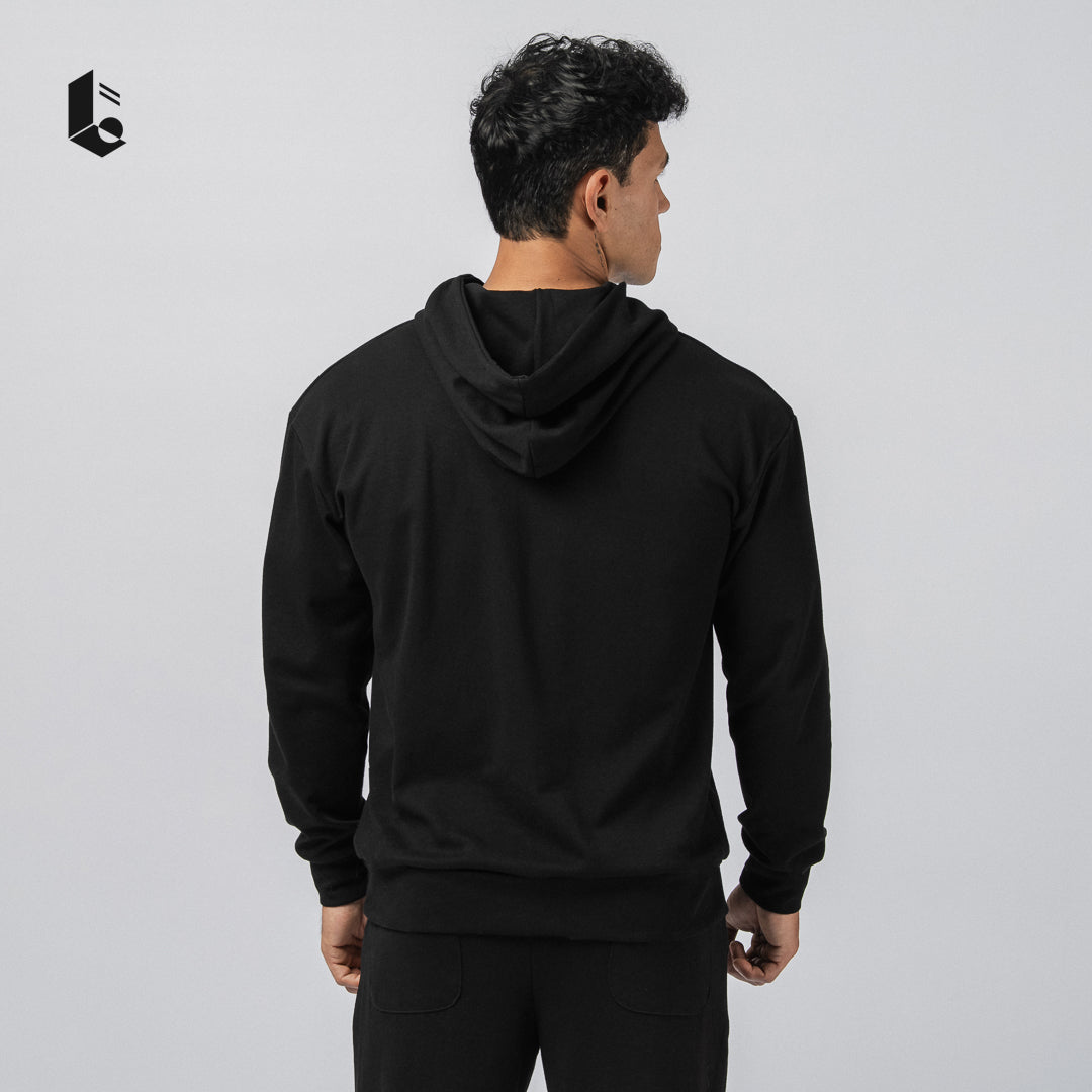 GrindHood Hoodie Oversize - Black/Dark Grey/White