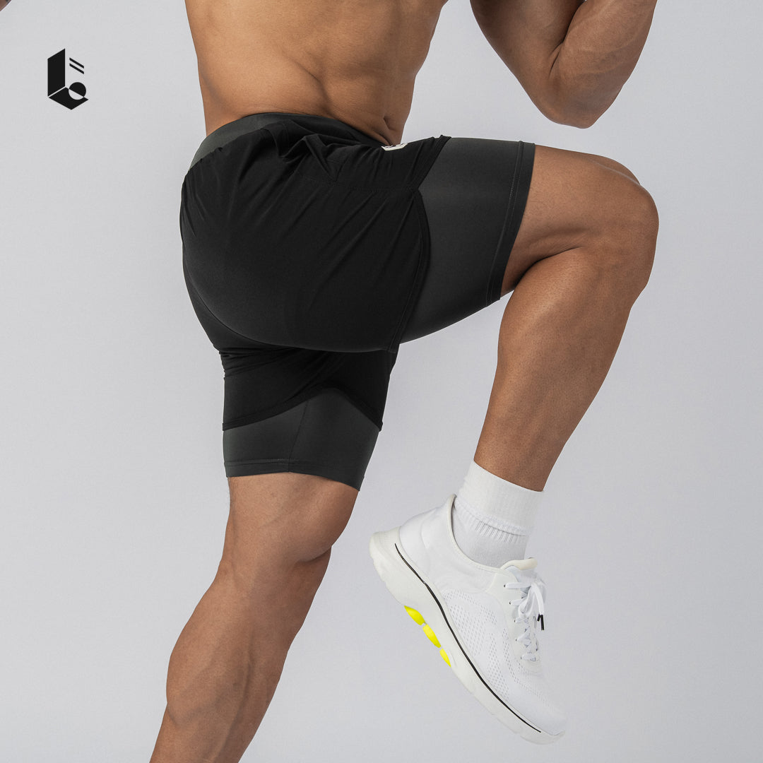 DualMotion Performance Short Pants - Black/Dark Grey/Light Grey/Burgundy/Khaky