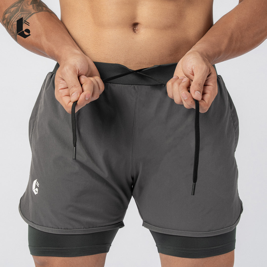 DualMotion Performance Short Pants - Black/Dark Grey/Light Grey/Burgundy/Khaky