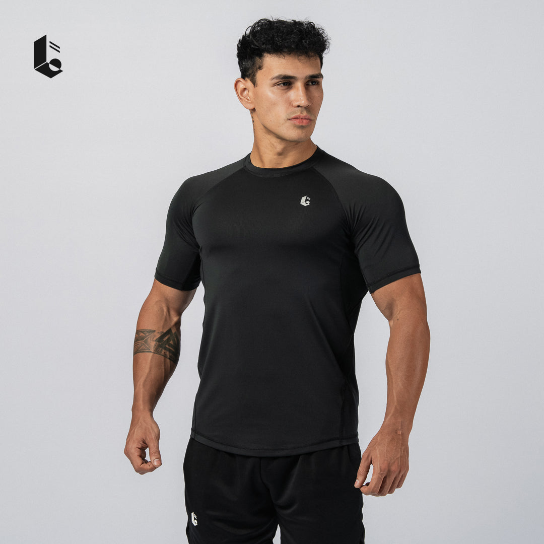 Essential Slim Fit Performance Tee - Black/Dark Grey/Steel Blue/Army