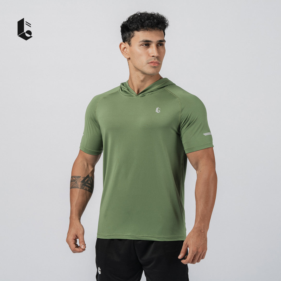 AeroLite Hoodie Short Sleeve - Black/Broken White/Navy/Burgundy/Light Grey/Dark Grey/Rust