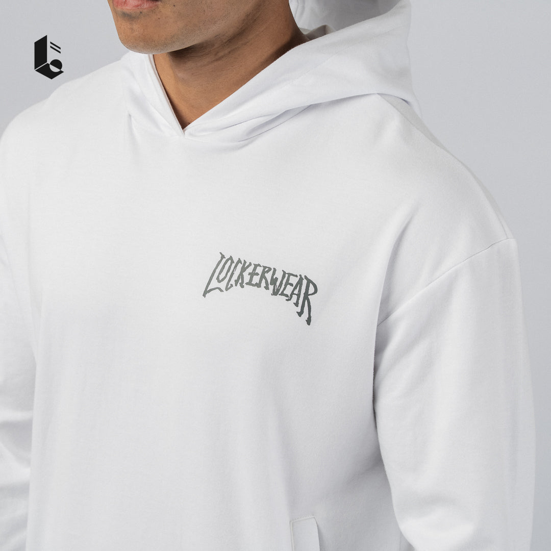 GrindHood Hoodie Oversize - Black/Dark Grey/White